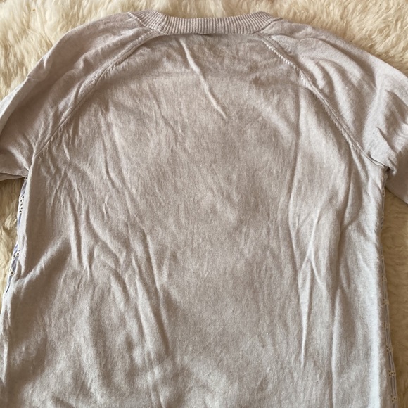 J. Crew Sweater with Embroidered Seersucker Detail - Picture 7 of 8